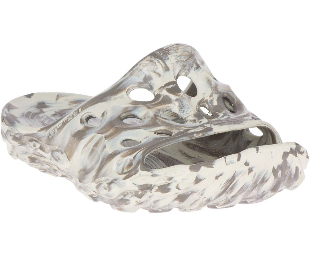 Sandálias Homem - Merrell Hydro Moc Slide - Cinzentas - JXH947601